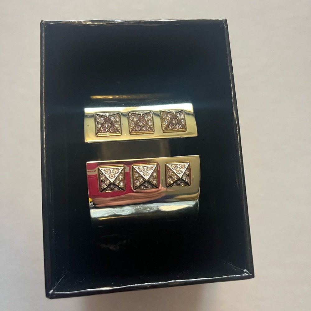 Victoria's Secret Gold and Silver Cufflinks